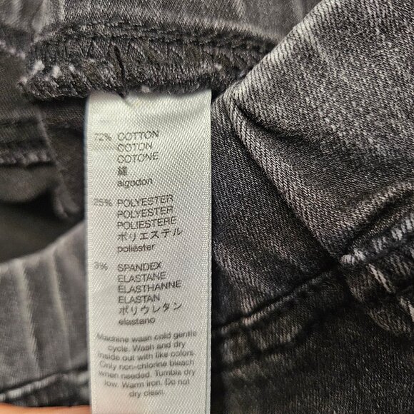 Gap Women's Black Skinny Elastic Waist Denim Jeans Size: XS - Picture 8 of 9